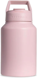 HydroJug Sport - Stainless Steel Tumbler with Straw, Vacuum Insulated, 64oz Leakproof Water Bottle, Ergonomic Design, Reusable, Dishwasher Safe, Rubber Base, Durable for Gym or Outdoors, Pink Sand