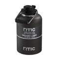 RTIC 1 Gallon Outback Jug, Stainless Steel, Ceramic Lined Insulated Water Bottle with Lid and Handle, BPA-Free, Double Wall Vacuum Insulation, Stainless