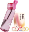 air up® water bottle (22 oz) for school, sports, gym | includes 5 scent pods & straw | flavored bottle in hot pink – also for kids, boys, girls | no calories, sugar-free and suitable for carbonation