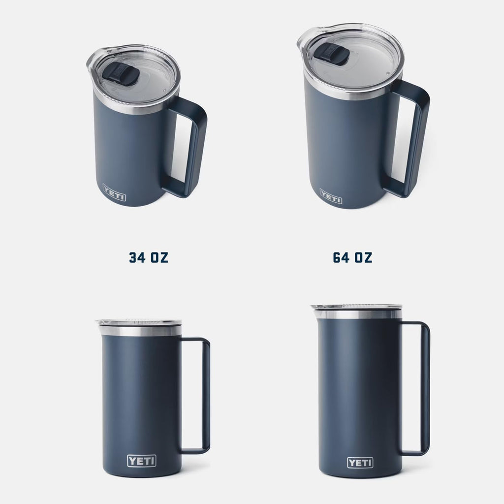 YETI Rambler 34 oz Pitcher, Vacuum Insulated, Stainless Steel with MagSlider Lid, Key Lime