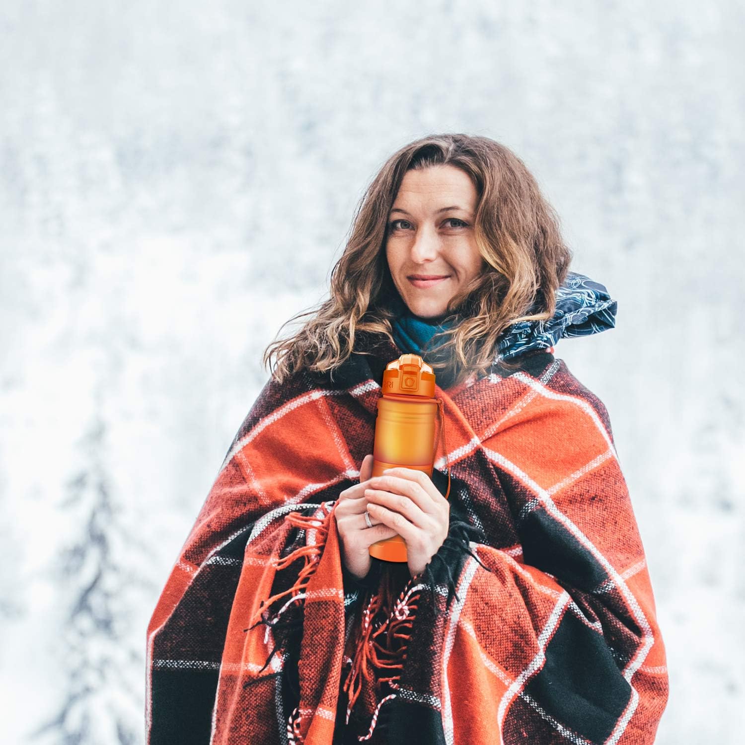 ZORRI Sports Water Bottle, 400/500/700ml/1L, BPA Free Leak Proof Tritan Lightweight Bottles for Outdoors,Camping,Cycling,Fitness,Gym,Yoga- Kids/Adults Drink Bottles with Filter, Lockable Pop Open Lid